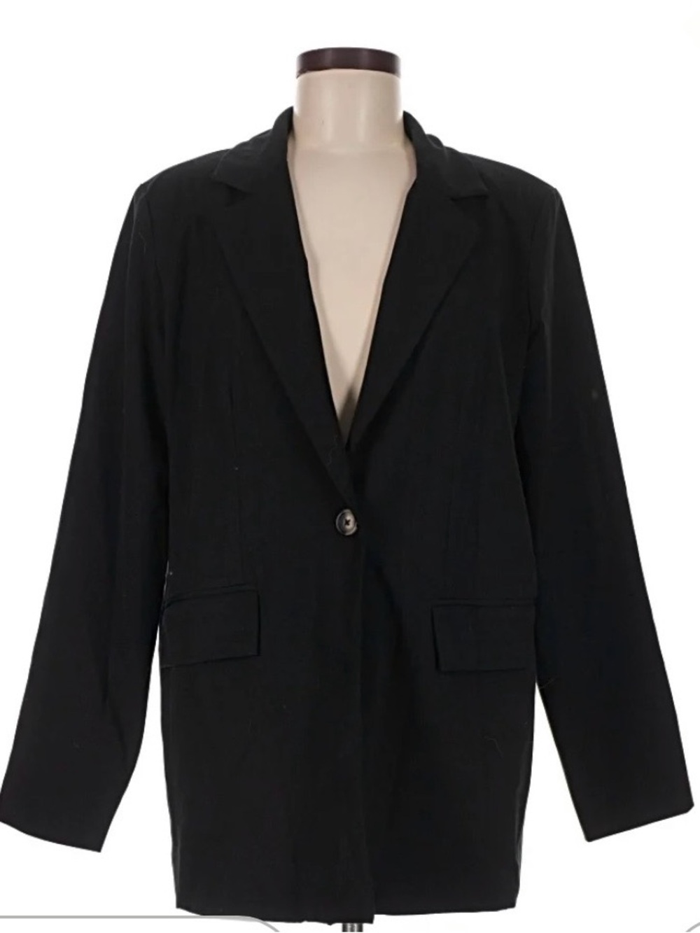 Women’s Black Single-Breasted Blazer